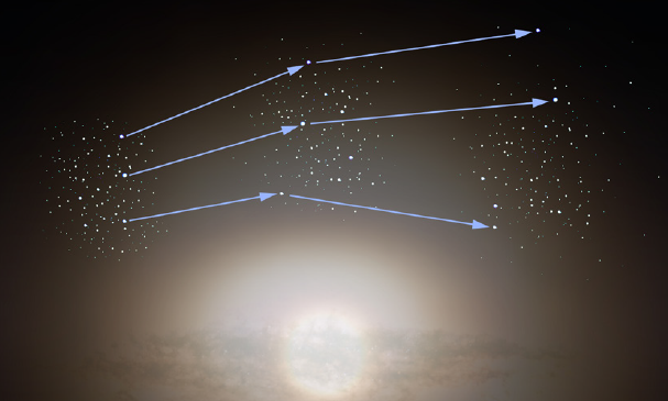 隠された星団 (想像図)