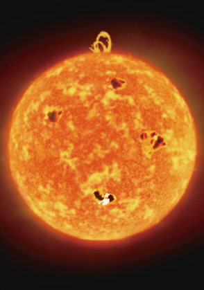 活動恒星 (想像図)